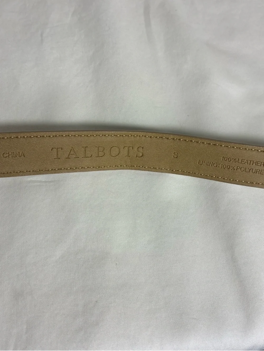 Talbots women’s belt Sz S Leather snake print